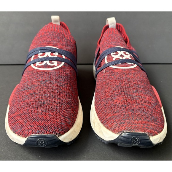 G/FORE Golf Shoes Mens Size 11 Red Navy Knit Slip On Spikeless